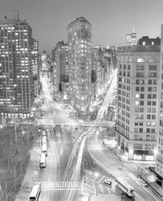 Flatiron Building at Night art print by Henri Silberman