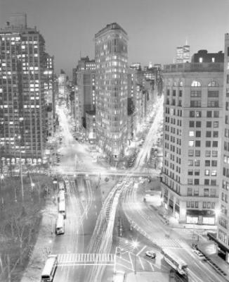 Flatiron Building at Night art print by Henri Silberman