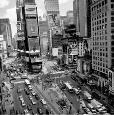 Time Square Afternoon art print by Henri Silberman