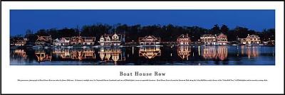 Boat house row art print by James Blakeway
