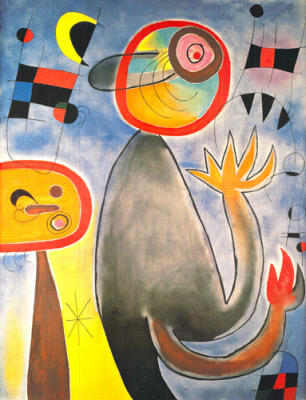 Animal Composition art print by Joan Miro