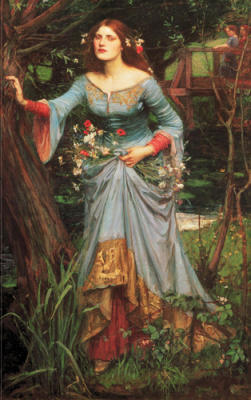 Ophelia art print by John William Waterhouse