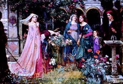 The Enchanted Garden art print by John William Waterhouse