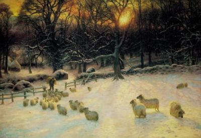 The Shortening Winter's Day Draws to a Close art print by Joseph Farquharson