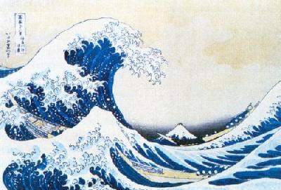 The Great Wave of Kanagawa art print by Katsushika Hokusai