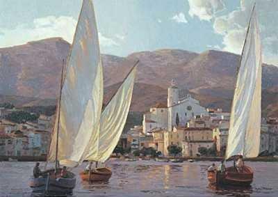 Velas en Cadaqu�s art print by Kiku Poch