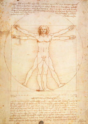Vitruvian Man - 1492 art print by Leonardo da Vinci