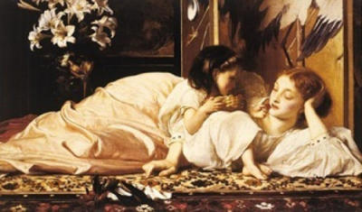 Mother and Child art print by Lord Frederick Leighton