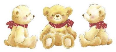 Teddies art print by Makiko