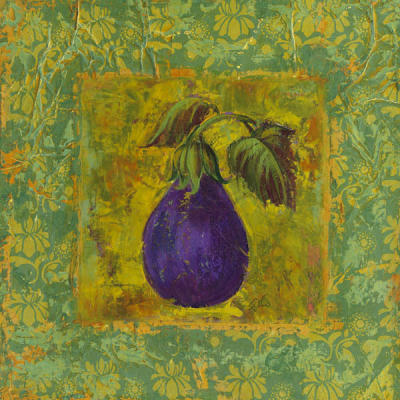 Eggplant art print by Margaret Le Van