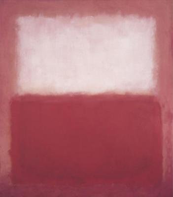 White over Red art print by Mark Rothko