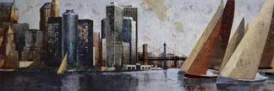 Arriving at Manhattan art print by Marti Bofarull