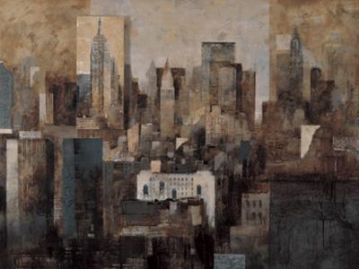 Manhattan & Black Structures art print by Marti Bofarull
