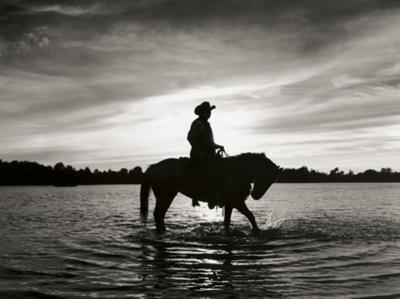Silhouettes at Sunset art print by Monte Nagler