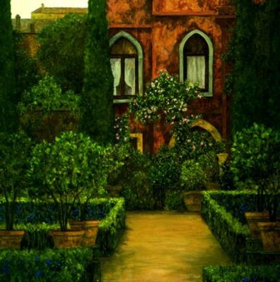 Jardin Verona art print by Montserrat Masdeu