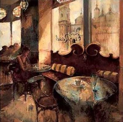 El Real Caf� art print by Noemi Martin