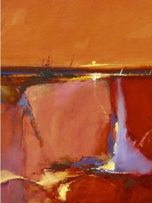 Red Horizon art print by Peter Wileman
