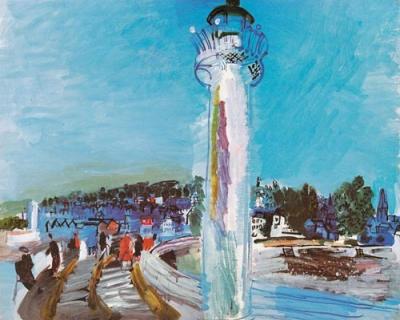 Honfleur, the Jetty and the Pier art print by Raoul Dufy