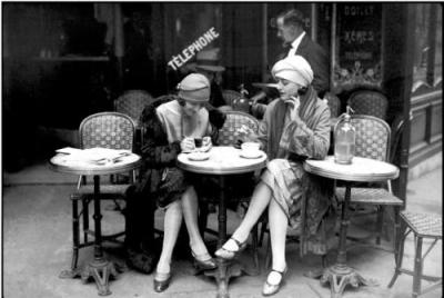 Caf� et Cigarette, Paris art print by Roger-Viollet