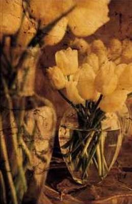 Antique Tulips I art print by Thea Schrack