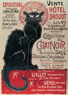 Chat Noir art print by Theophile-Alexandre Steinlen