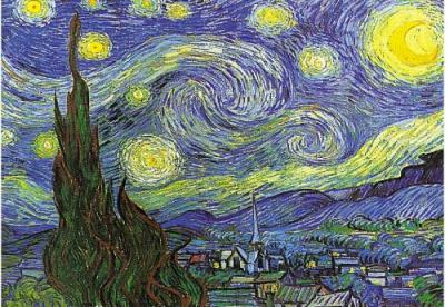 Nuit Etoil�e � Saint-R�my art print by Vincent Van Gogh