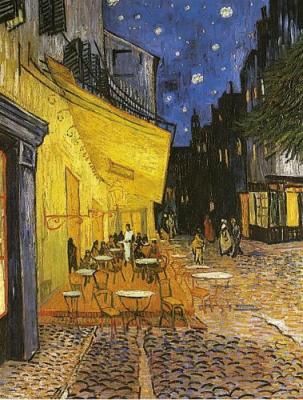 Terrasse de Caf�, la Nuit art print by Vincent Van Gogh