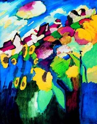 Murnau Garten II art print by Wassily Kandinsky