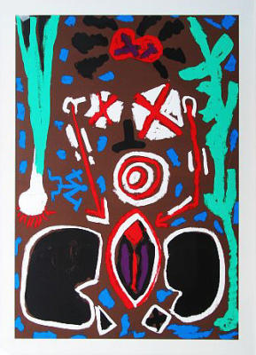 Keramik art print by A.R. Penck