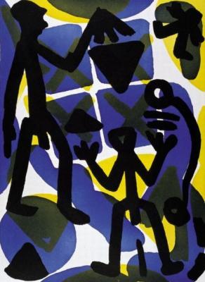 Vergleich art print by A.R. Penck