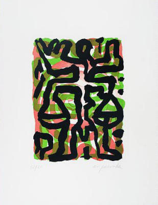 Waage art print by A.R. Penck