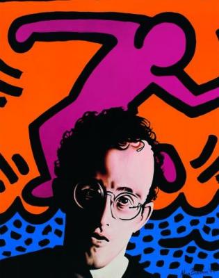 Hommage to Keith Haring art print by Alan Bortman