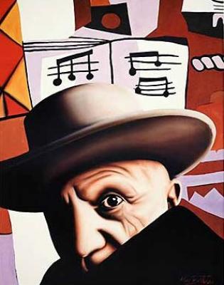 Hommage to Pablo Picassol art print by Alan Bortman