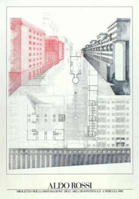 Projekt f�r Perugia, 1983 art print by Aldo Rossi