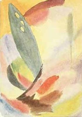 Einsamer gr�ner Baum, 1917 art print by Alexei Von Jawlensky