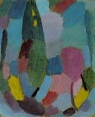 Feuchter Fr�hling - D�mmerung art print by Alexei Von Jawlensky