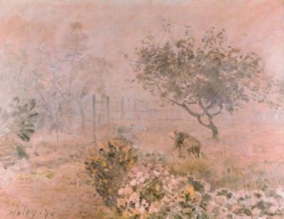 Im Morgendunst art print by Alfred Sisley