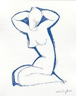 Nude Seated On Both Legs art print by Amedeo Modigliani