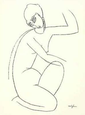 Nude Study 1 art print by Amedeo Modigliani