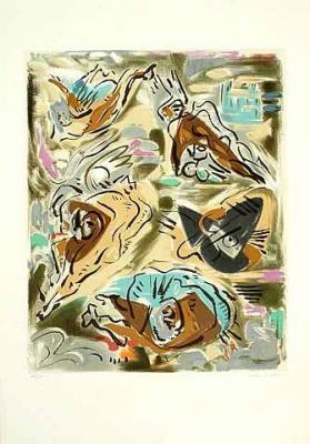 Les constructeurs art print by Andre Masson