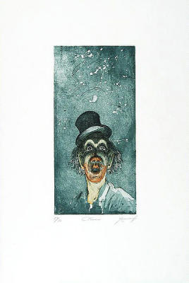 Clownerie art print by Andreas Nossmann