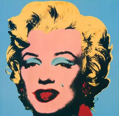 Marilyn, 1967 (on blue ground) art print by Andy Warhol