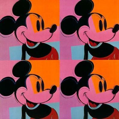 Mickey Mouse art print by Andy Warhol