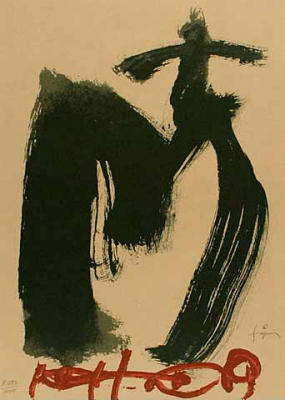 o.T. Special art print by Antoni Tapies