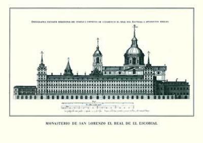 El Escorial - Seitenansicht art print by Architekturplakate
