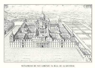 El Escorial - Vogelschau art print by Architekturplakate