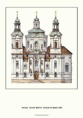 Prag - St. Niklas art print by Architekturplakate