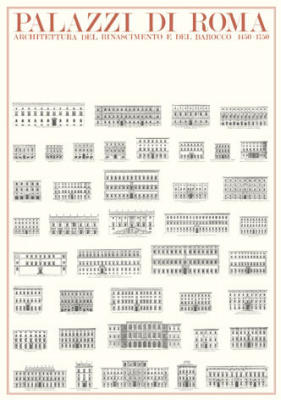 Roma - Palazzi di Roma art print by Architekturplakate