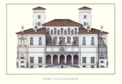 Roma - Villa Borghese art print by Architekturplakate