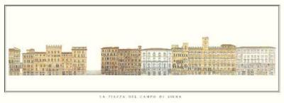 Siena - La Piazza del Campo art print by Architekturplakate